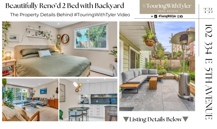 103 334 e 5th ave character condo 2 bedroom Vancouver townhouse realtor real estate Vancouver home tour Vancouver #TouringWithTyler