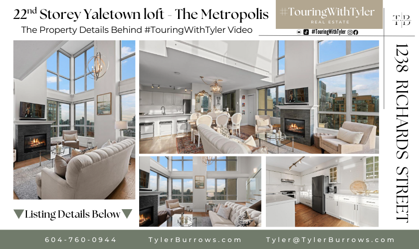 2204 1238 RICHARDS STREET Yaletown loft condo vancouver hidden gem penthouse home live work home tour, realtor real estate Vancouver home tourVancouver #TouringWithTyler