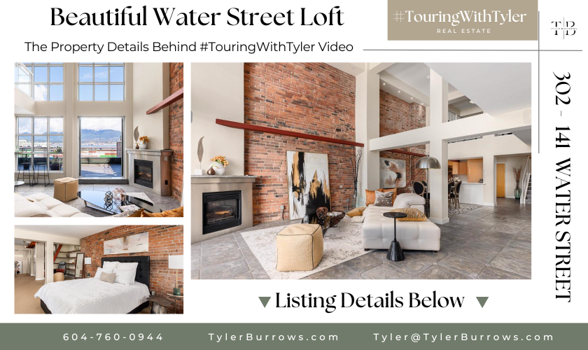 302 141 WATER STREET Vancouver #TouringWithTyler
