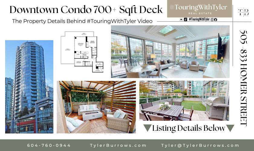 505 833 HOMER STREET DOWNTOWN Vancouver #TouringWithTyler