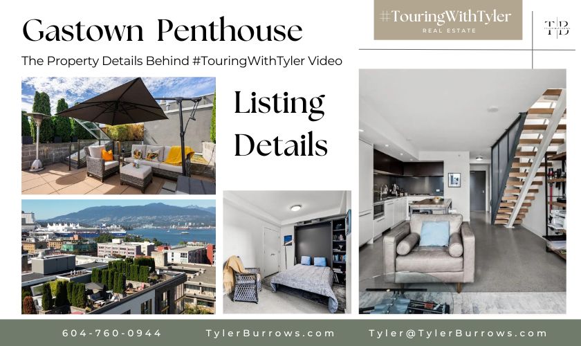 1005 150 e cordova, gastown, Vancouver, property tour, touring with Tyler, rooftop deck, one bedroom Vancouver