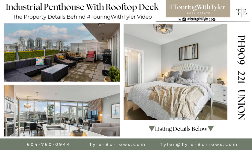 PH909 221 UNION STREET Vancouver loft Vancouver #TouringWithTyler