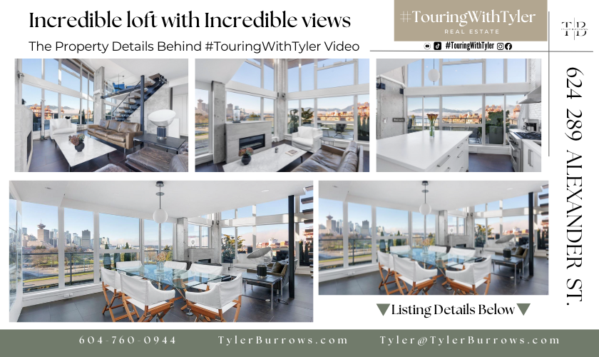 624 289 ALEXANDER STREET loft Vancouver home panoramic views loft Condo Vancouver real estate Vancouver Realtor