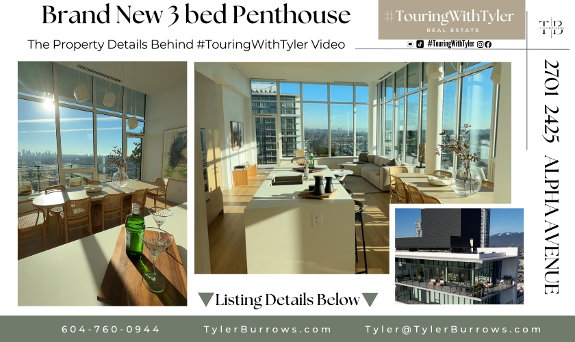 2701 2425 ALPHA Avenue Burnaby #TouringWithTyler