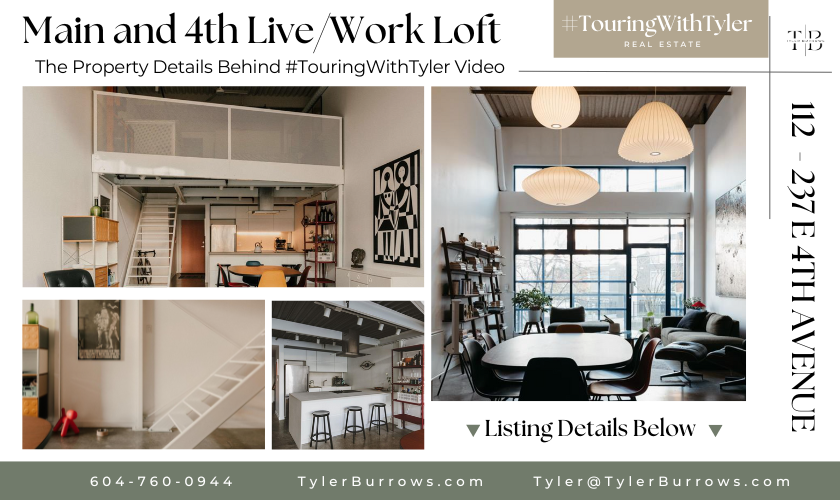 112 237 E 4TH Avenue Vancouver #TouringWithTyler