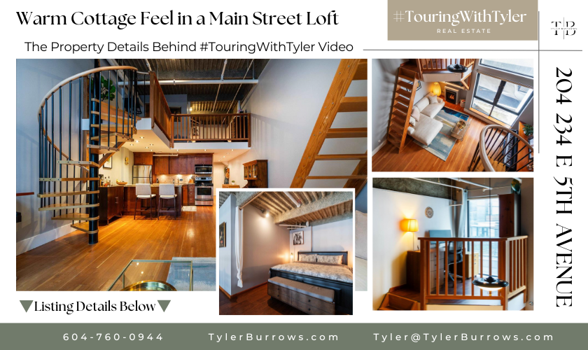 204 234 E 5TH Avenue loft tour Vancouver #TouringWithTyler