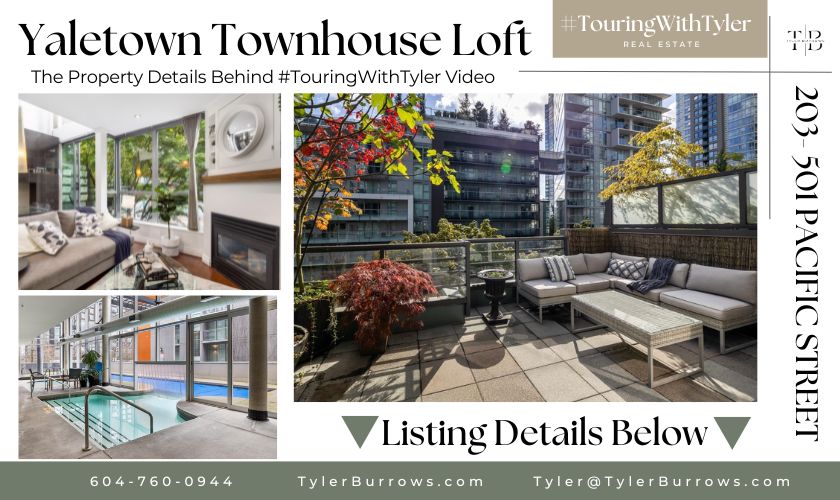 203 501 PACIFIC STREET, Vancouver, Townhouse Touring with Tyler, Vancouver real estate