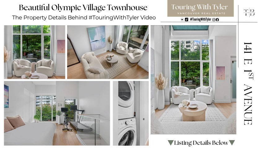 141 E 1ST AVENUE Olympic Village townhouse Vancouver realtor east van loft Vancouver real estate, Vancouver realtor near me, Vancouver real estate services, Vancouver home tours