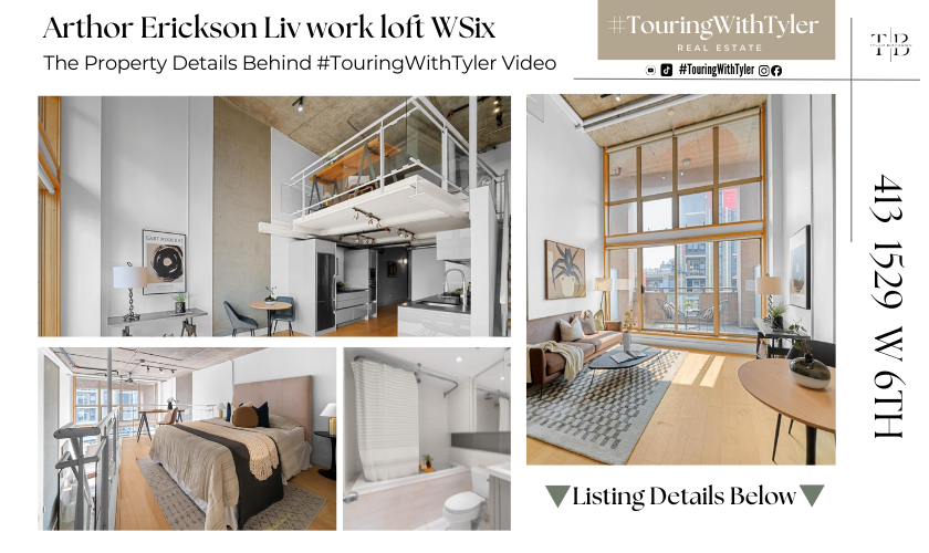 413 1529 W 6TH AVENUE loft live work home tour, realtor real estate Vancouver home tourVancouver #TouringWithTyler