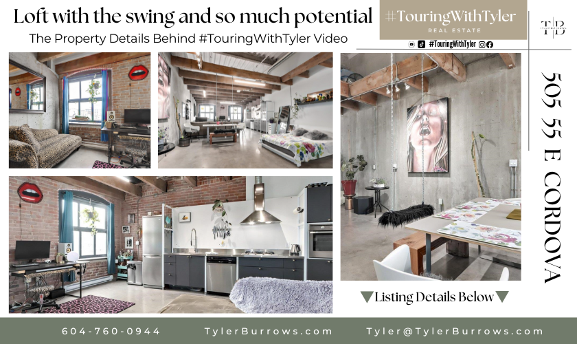 505 55 E CORDOVA STREET Vancouver loft Vancouver #TouringWithTyler