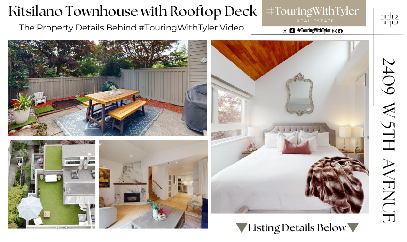 2409 W 5TH AVENUE Kitsilano Home for sale Kitsilano townhouse realtor real estate Vancouver home tourVancouver #TouringWithTyler