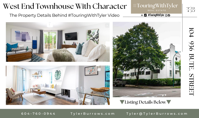 104 936 BUTE Street Vancouver West End tour #TouringWithTyler