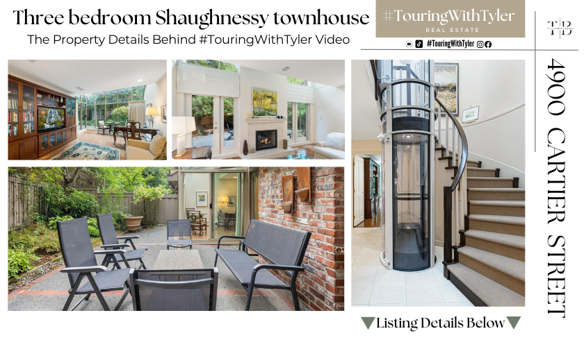 56 4900 CARTIER STREET Shaughnessy townhouse fairview vancouver Condo for sale with massive outdoor space touring with Tyler Vancouver realtor Vancouver real estate