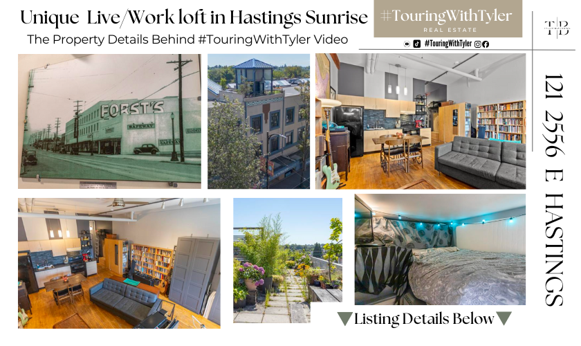 121 2556 E HASTINGS STREET loft East Vancouver loft tour East Vancouver home tourVancouver #TouringWithTyler