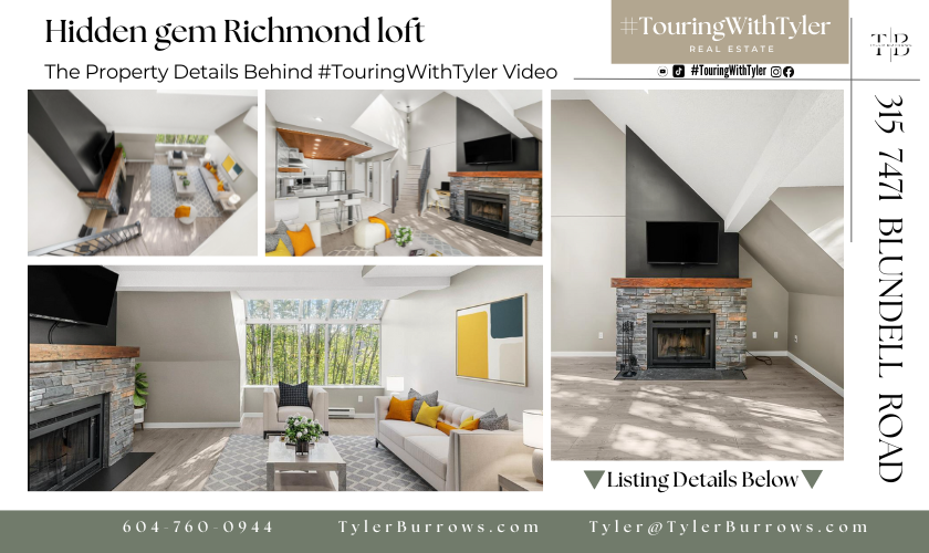 315 7471 BLUNDELL ROAD Richmond penthouse penthouse for sale Yaletown loft Condo Vancouver real estate Vancouver Realtor