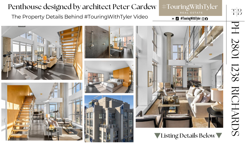 PH 2801 1238 RICHARDS STREET custom penthouse Vancouver house penthouse home panoramic views loft Condo Vancouver real estate Vancouver Realtor