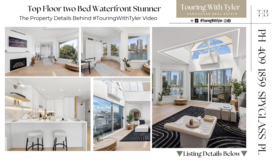 PH 409 1859 SPYGLASS PLACE Waterfront Vancouver home for sale Vancouver home tours