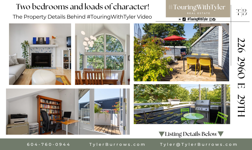 226 2960 E 29th Avenue Vancouver Vancouver #TouringWithTyler