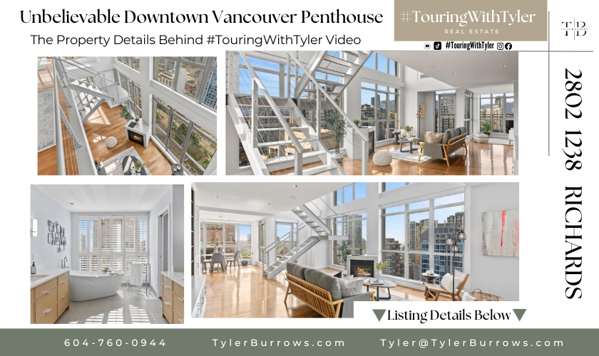 2802 1238 RICHARDS STREETdowntown Vancouver loft #TouringWithTyler
