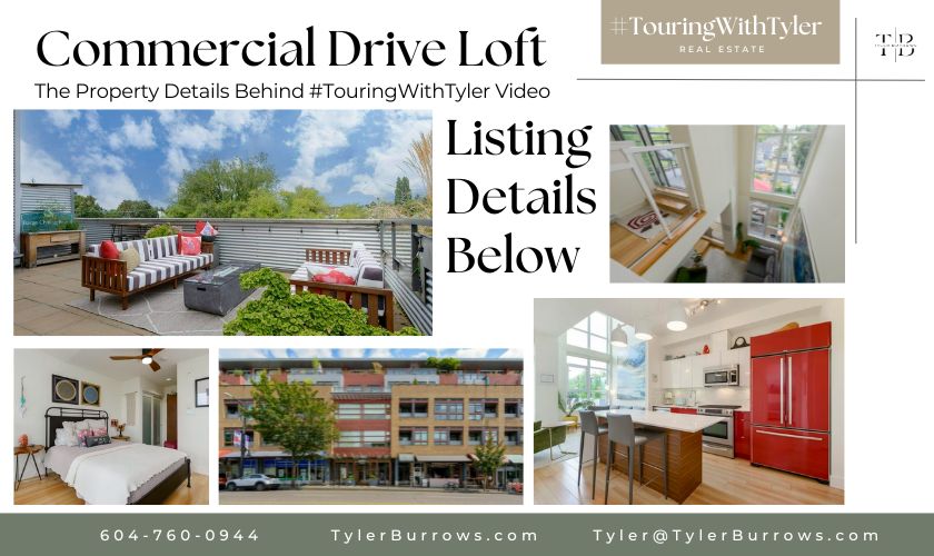 403 2250 Commercial Drive, Vancouver loft, luxury loft, Vancouver realtor, The Drive, Vancouver home tours, Loft apartment, Touring with Tyler, #TouringWithTyler