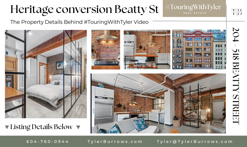 204 518 BEATTY STREET Vancouver, Touring With Tyler, Loft