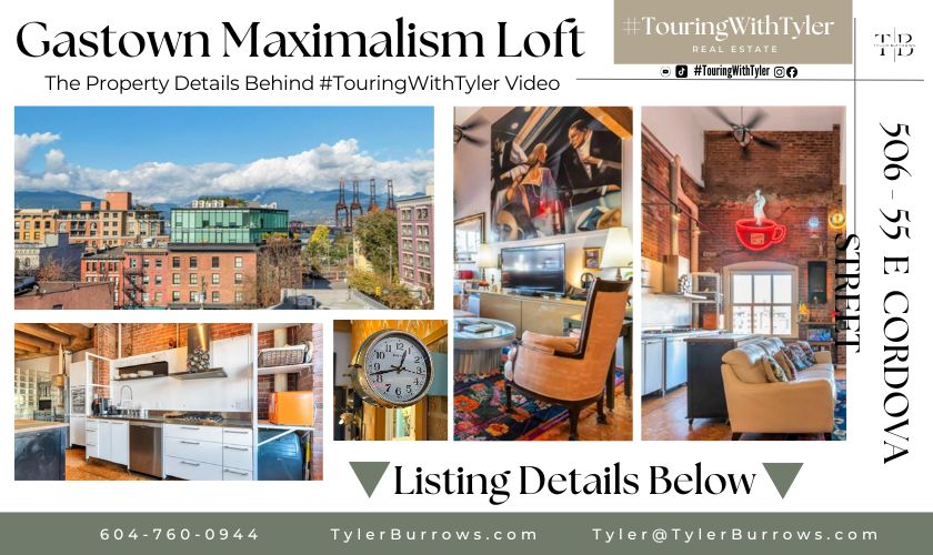 506 55 E CORDOVA STREET Vancouver, Touring With Tyler, Loft